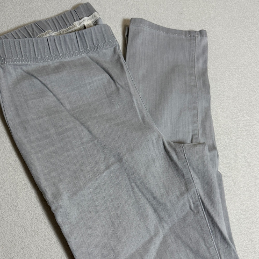 Eileen Fisher Womens XS Gray Denim Jeggings Pull On Elastic Waist Casual‎ Pants